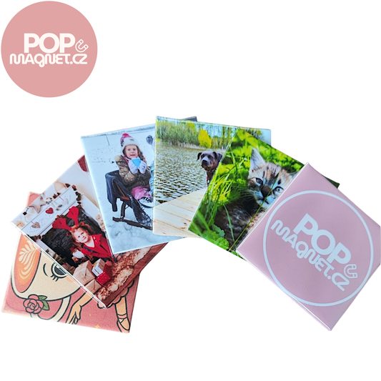Set magnetek z vašich fotek 6ks (5*5cm)